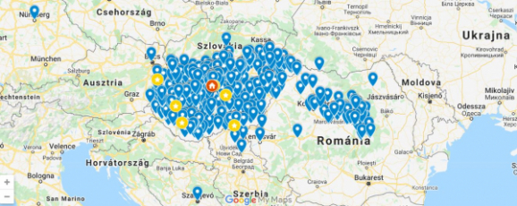 A tanulás jövője MOOC 2021 résztvevői térképe